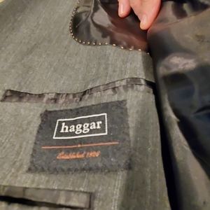 Haggar gray business suit